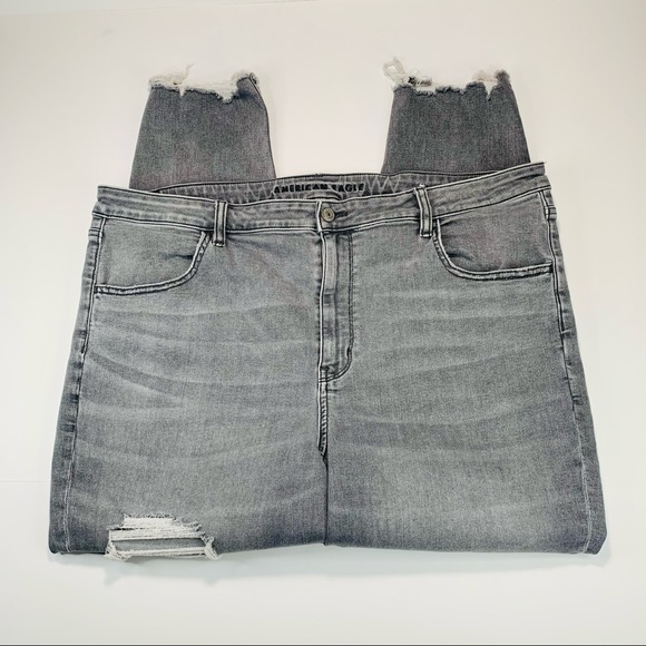 American Eagle Outfitters Denim - American Eagle jeans Super Hi Rise Jeggings distressed gray women Size 22